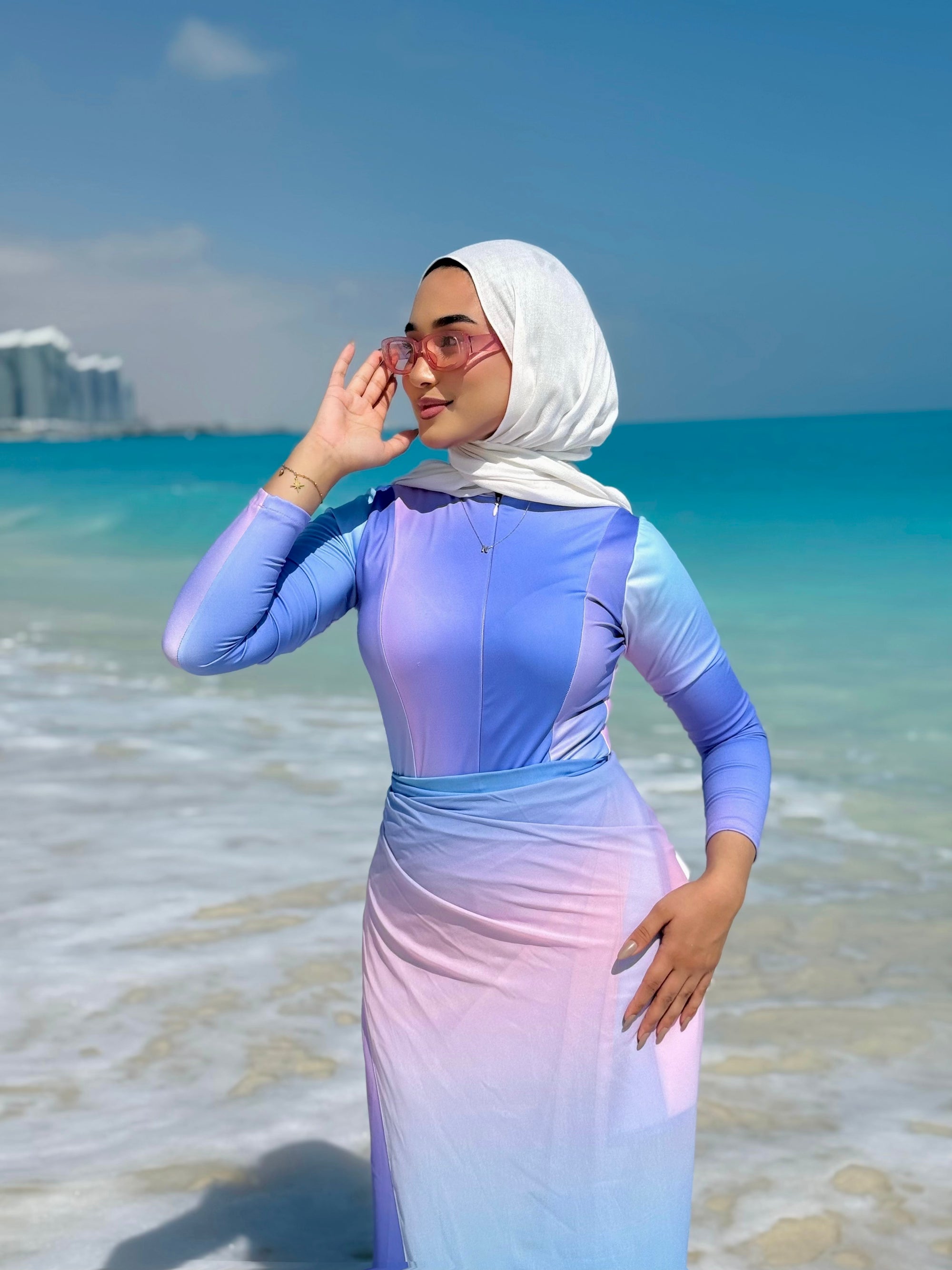 All For The Surf Pink Dawn Top