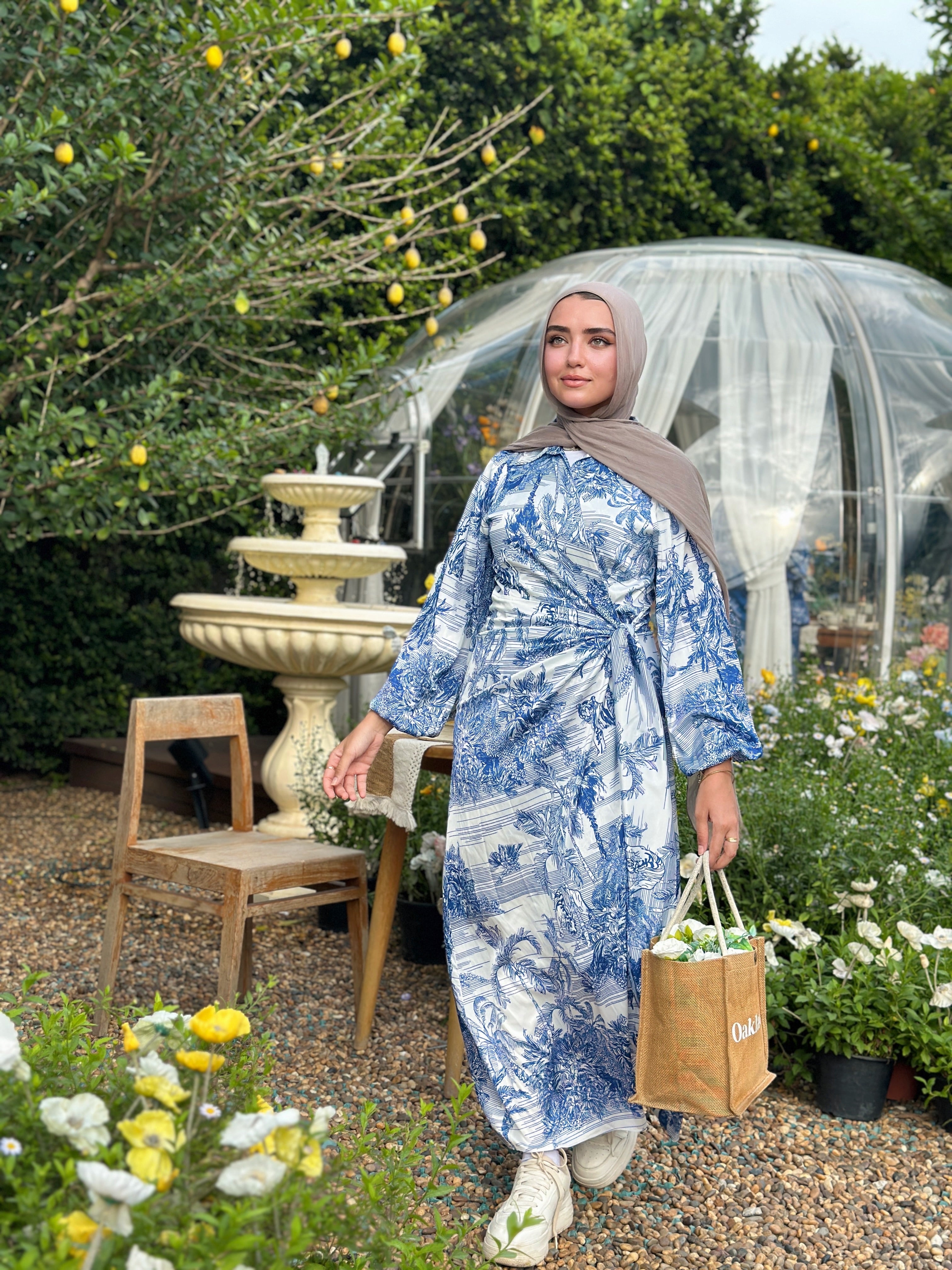 Toile De Jouy Silky Dress