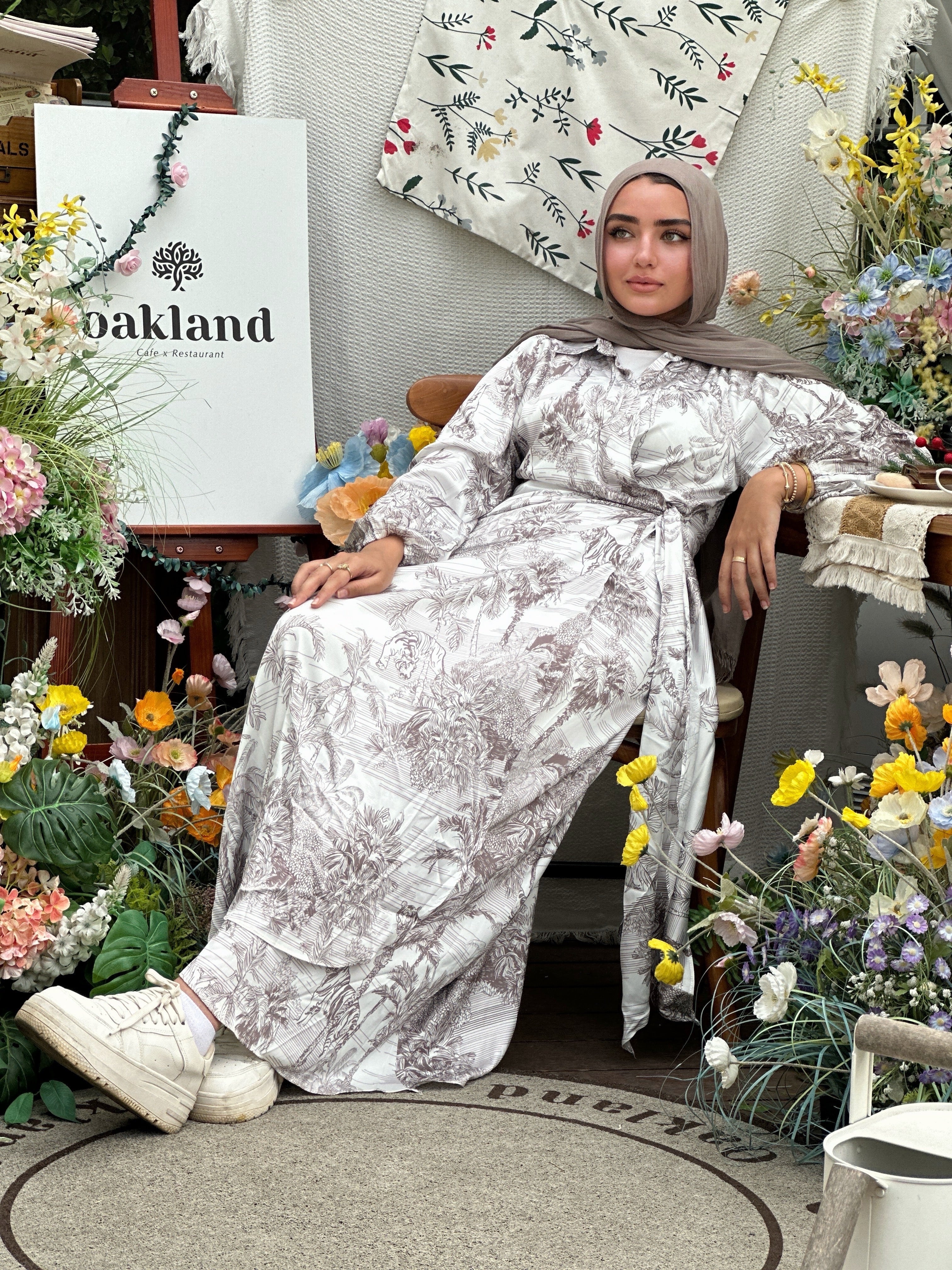 Toile De Jouy Silky Dress