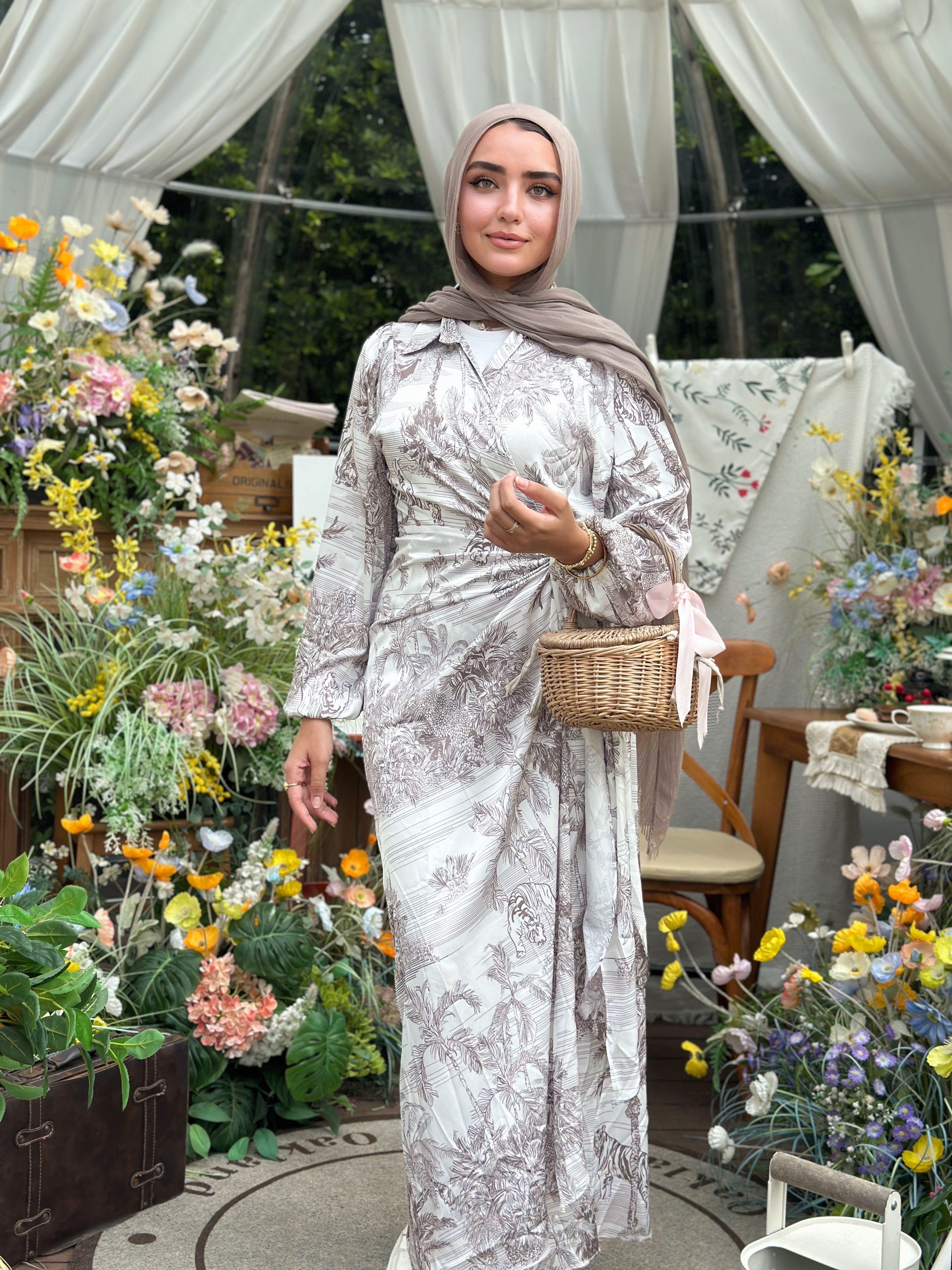 Toile De Jouy Silky Dress