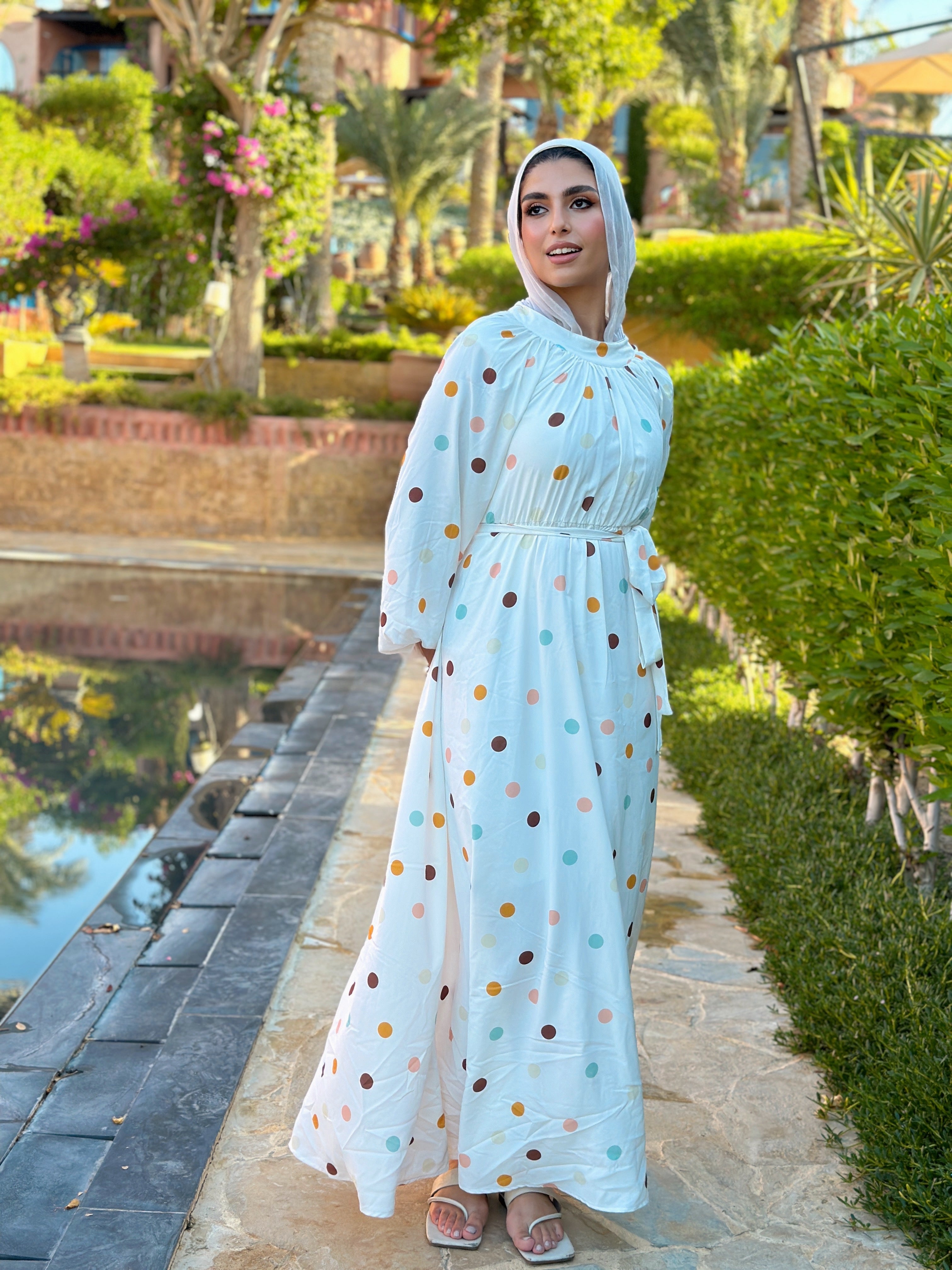 The Polka Cream Dress