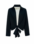 Cropped Wrap Shirt