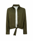 Cropped Wrap Shirt