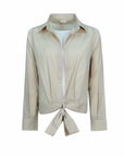 Cropped Wrap Shirt