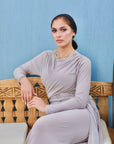 The Infinity Wrap Dress Oatmeal