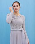 The Infinity Wrap Dress Oatmeal
