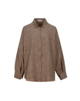 Soft Stripe Linen Set Shirt