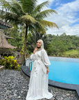 Wrap It Like A Princess Blouse Cream