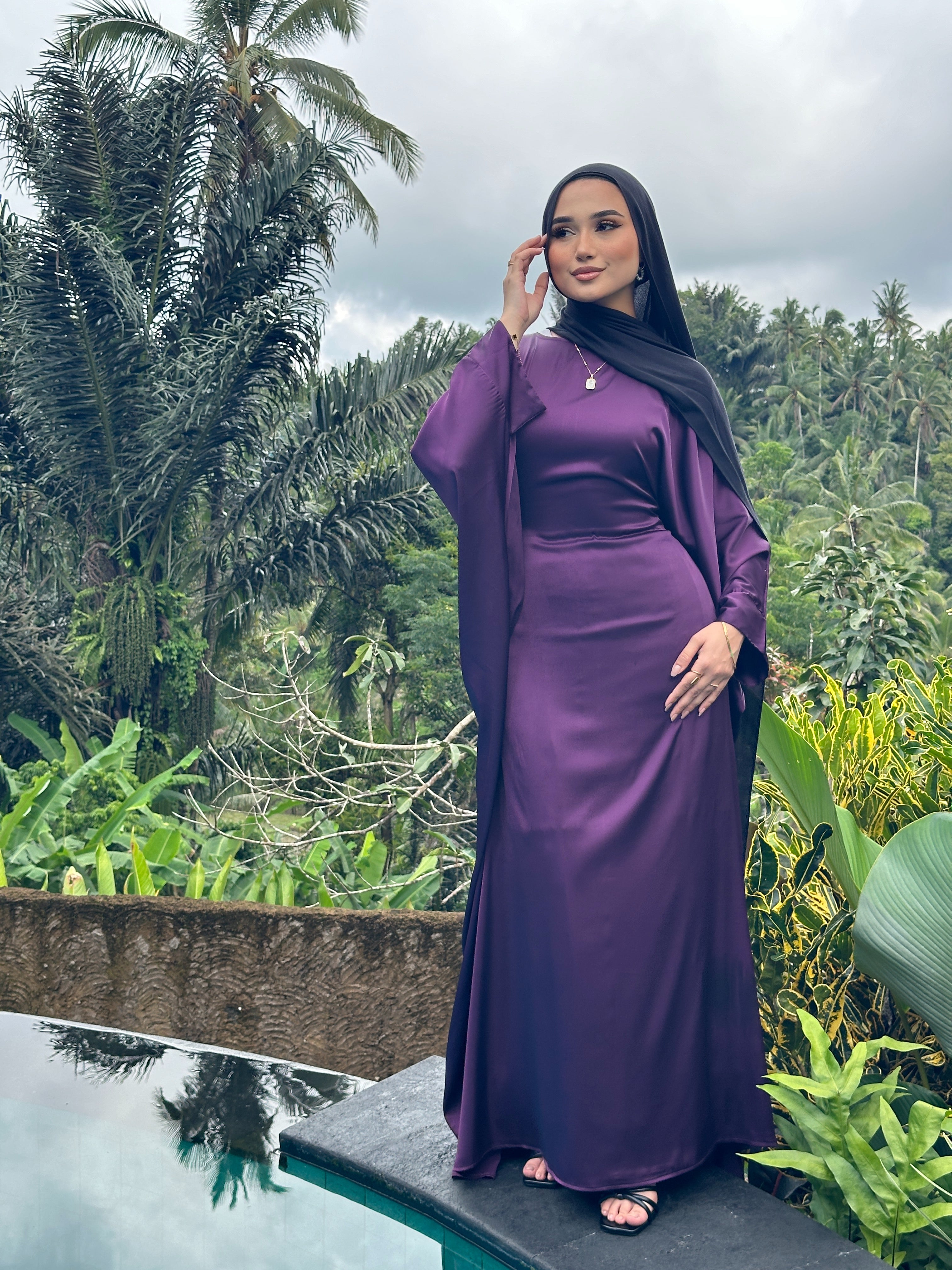 Like A Butterfly Dress Plum