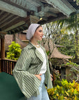 New Strippy Shirt Olive