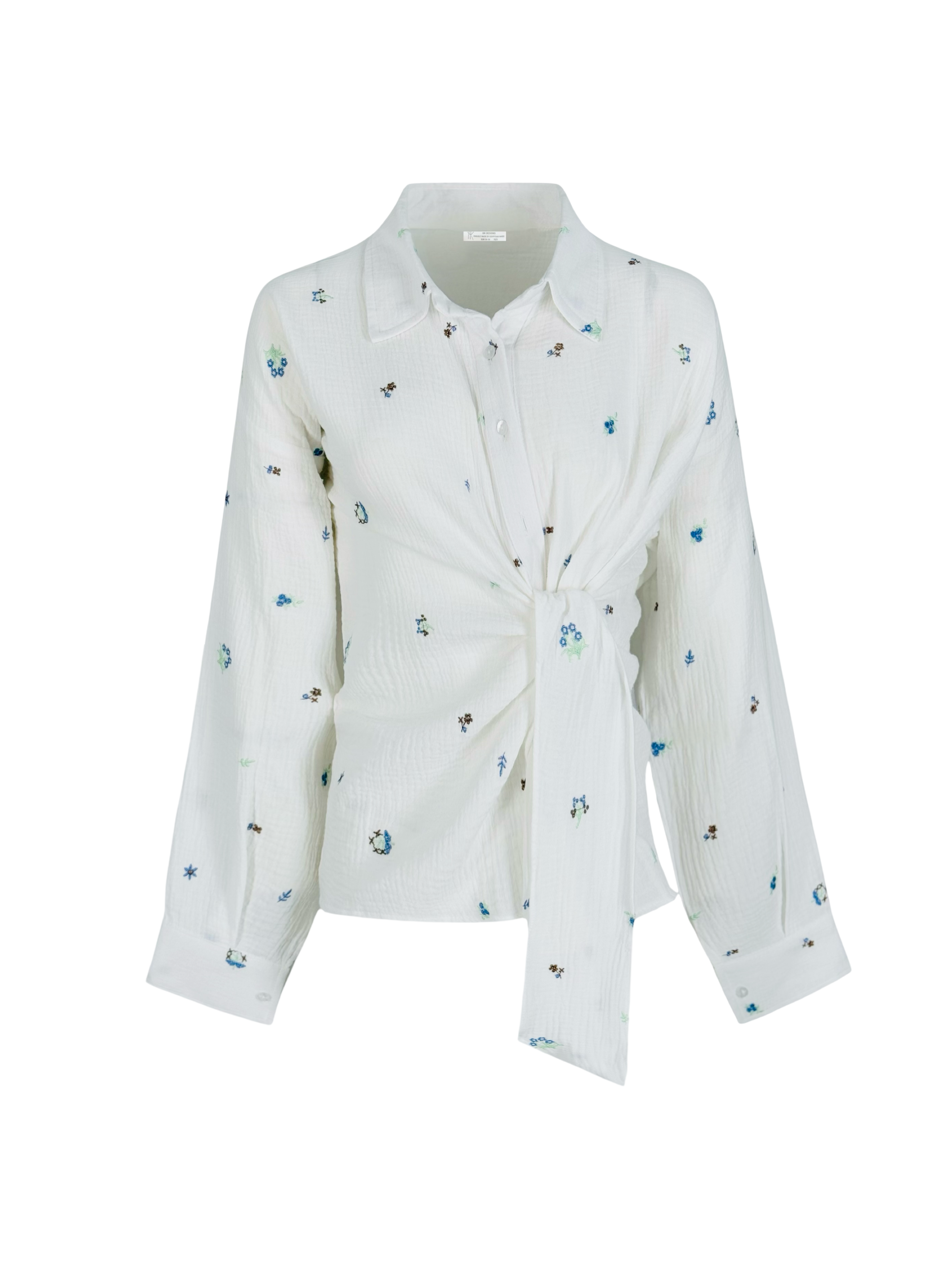 Embroidered Floral Shirt