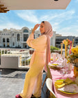 Shimmering Wrap Set Pants Rose