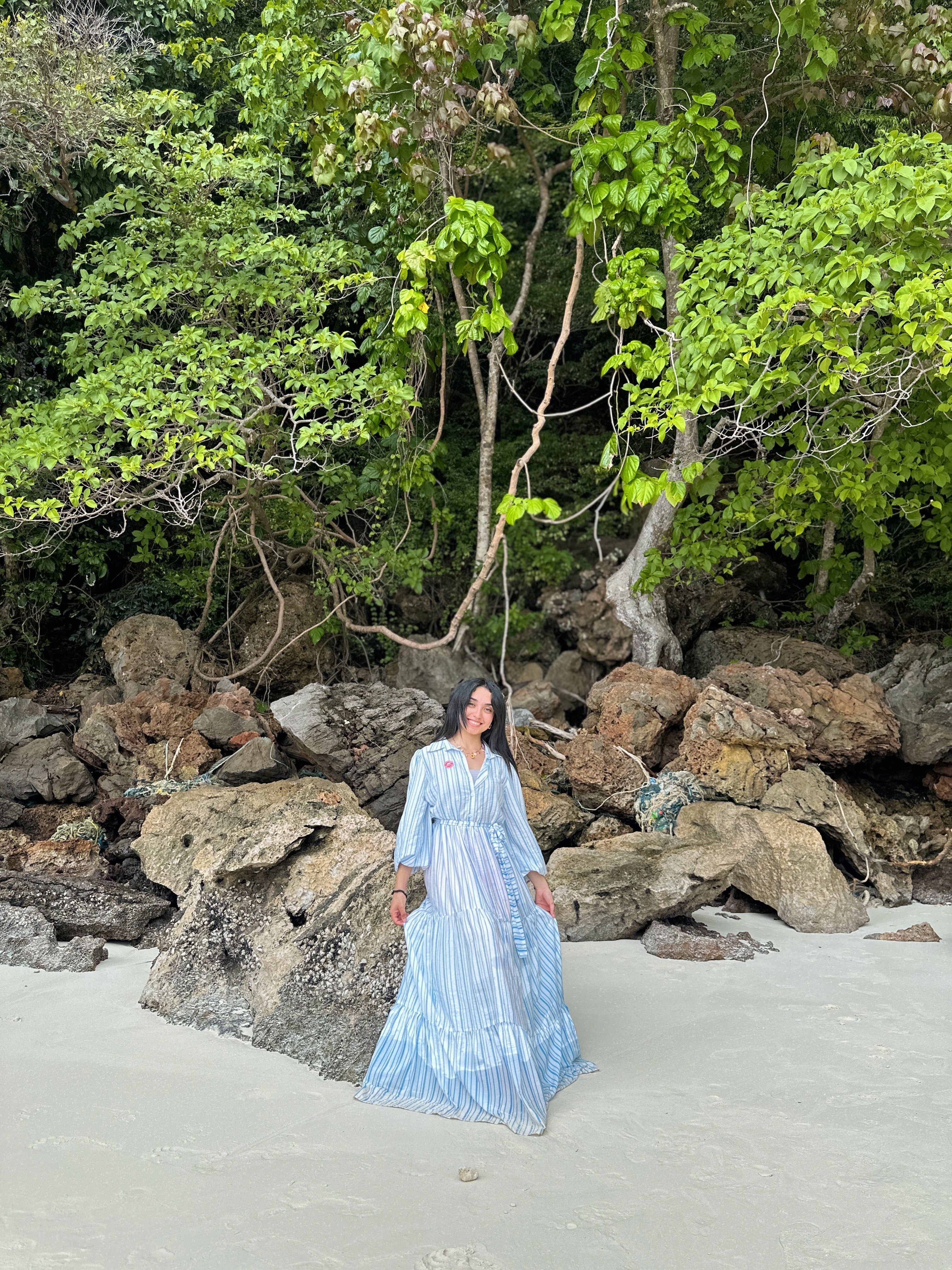 Layered Stripes Dress