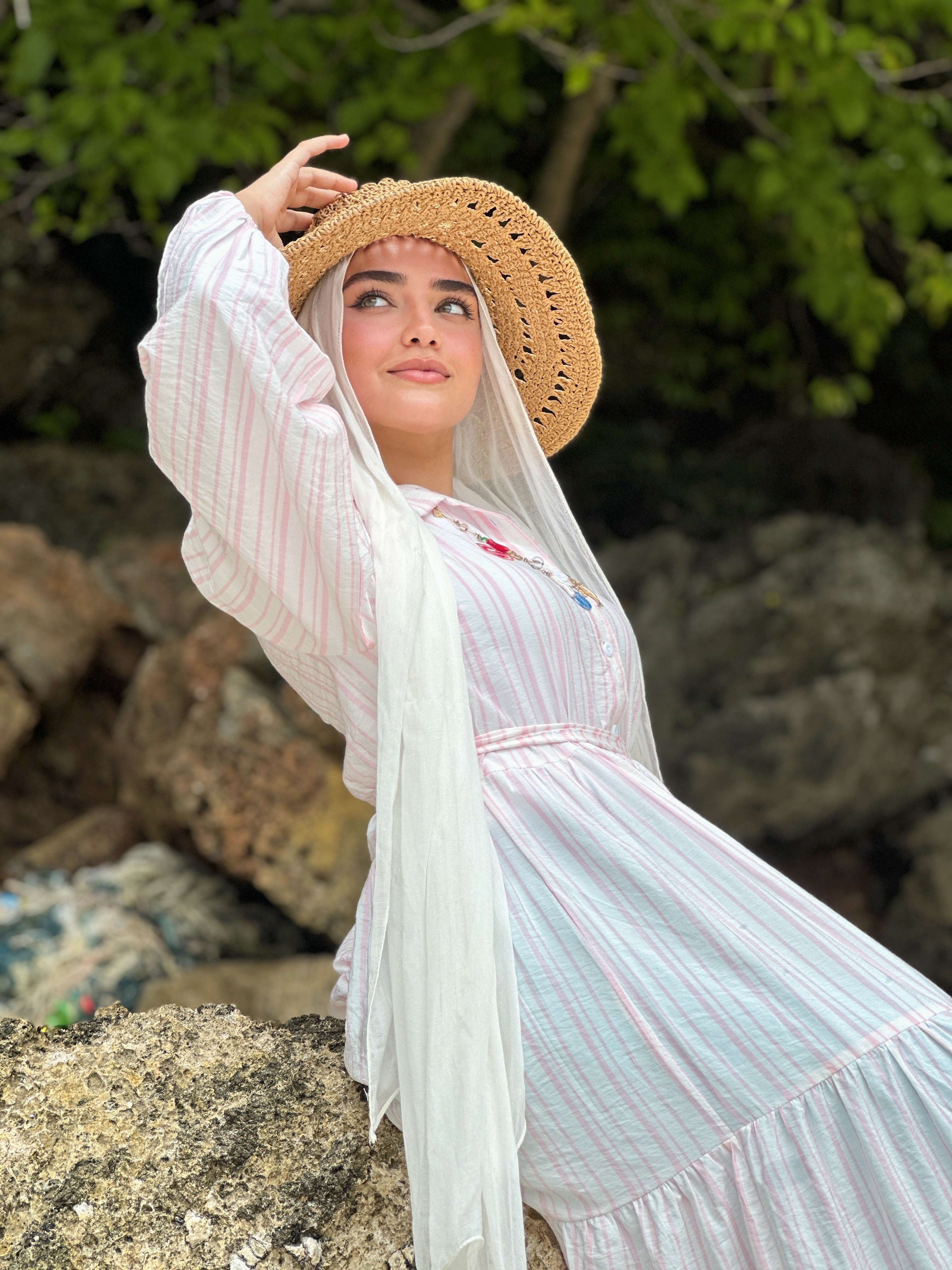 Layered Stripes Dress