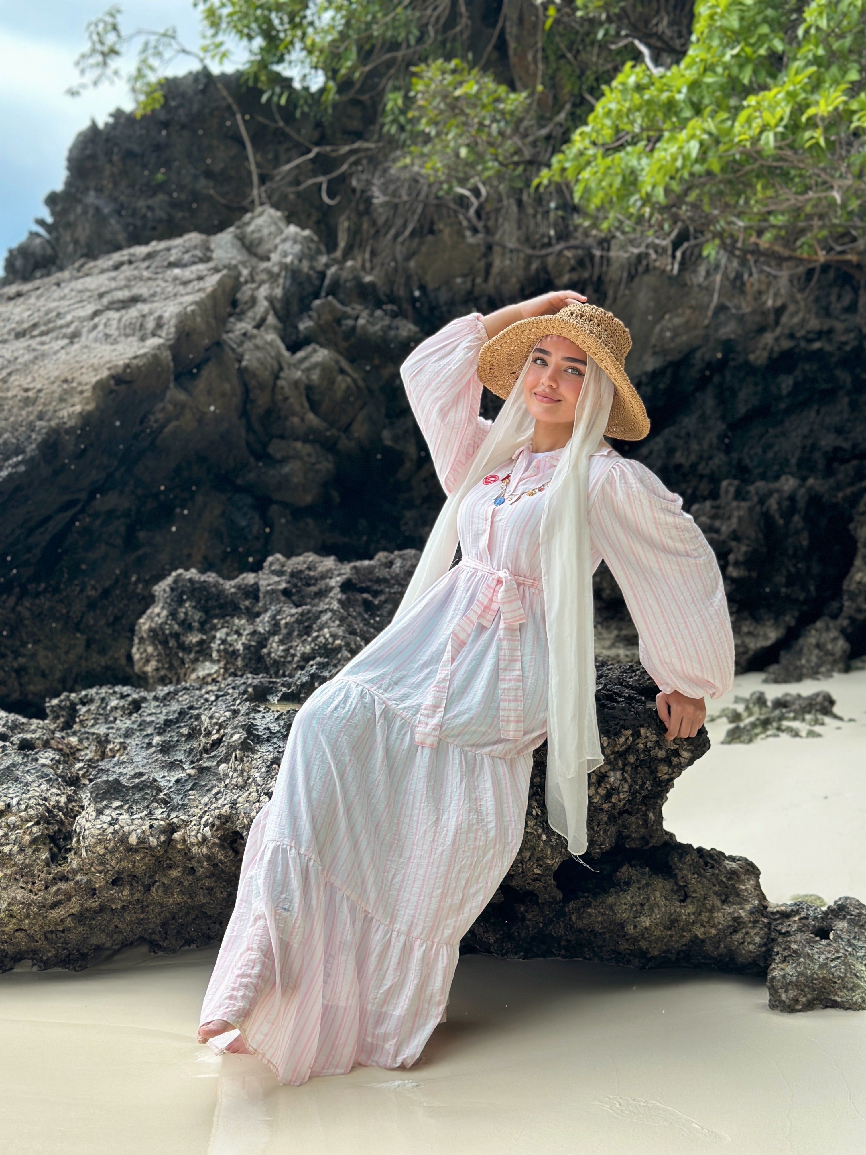 Layered Stripes Dress