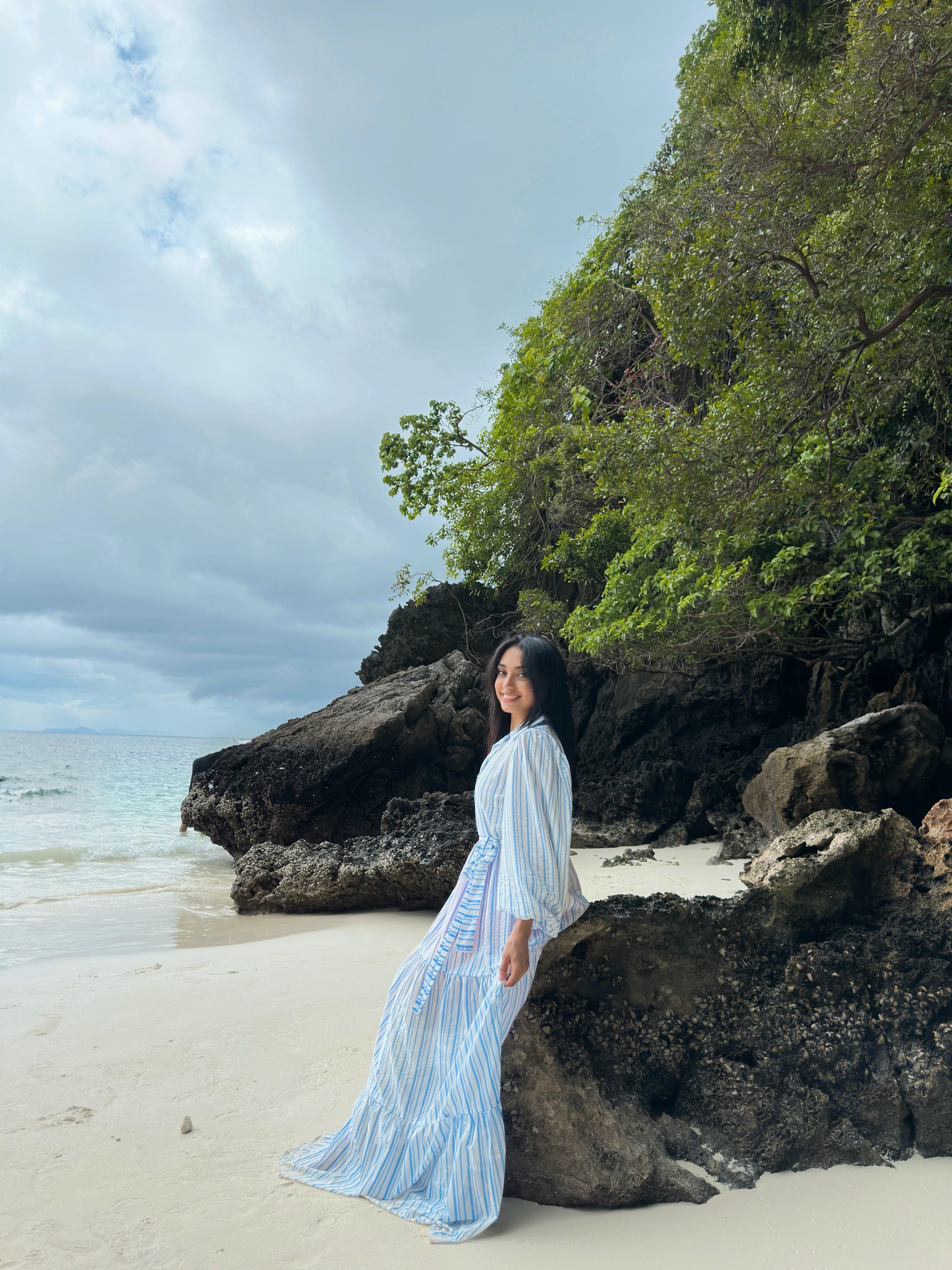 Layered Stripes Dress