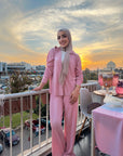 Plisse Set Pants Rose