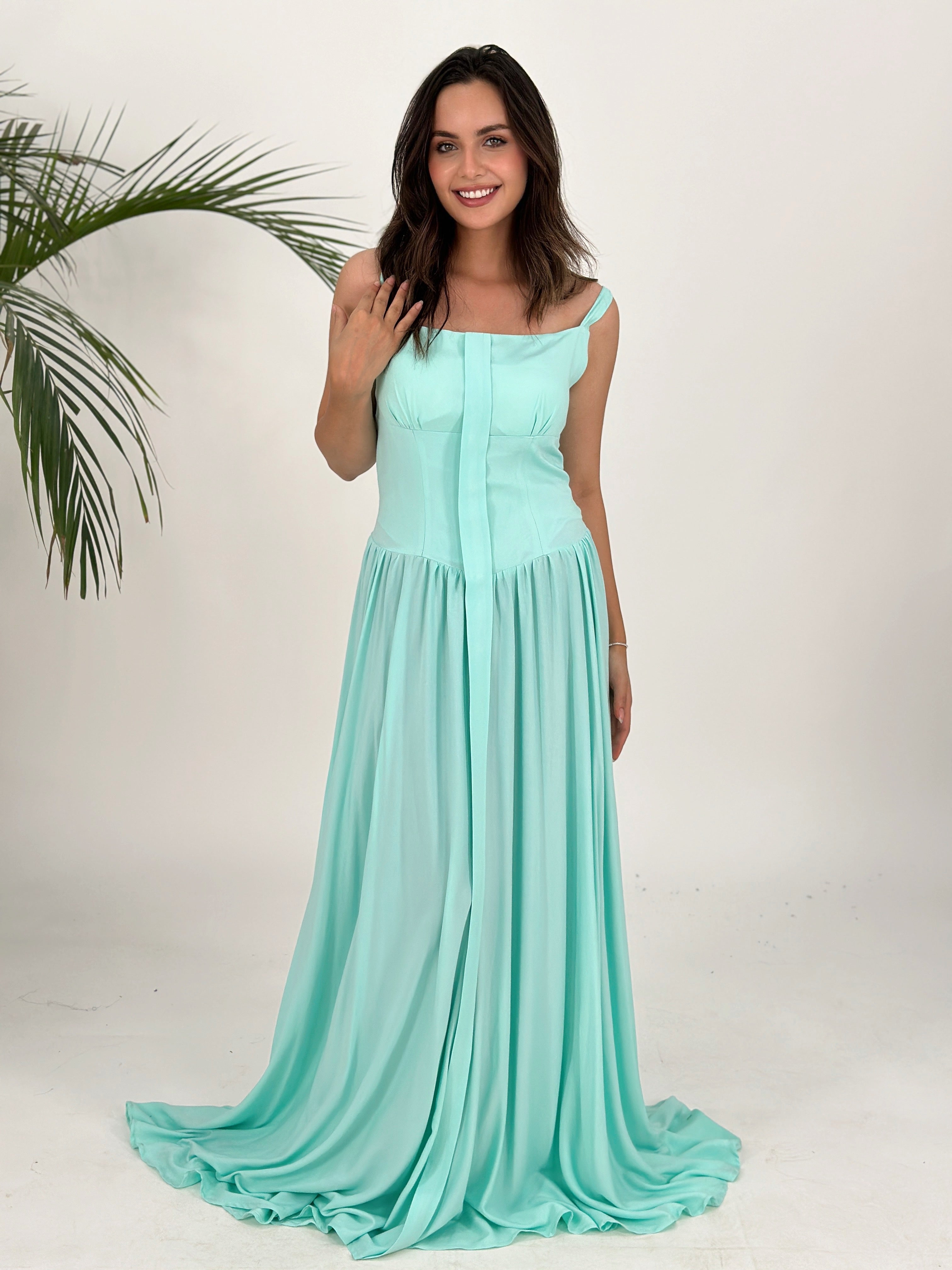 Positano Dress Aqua