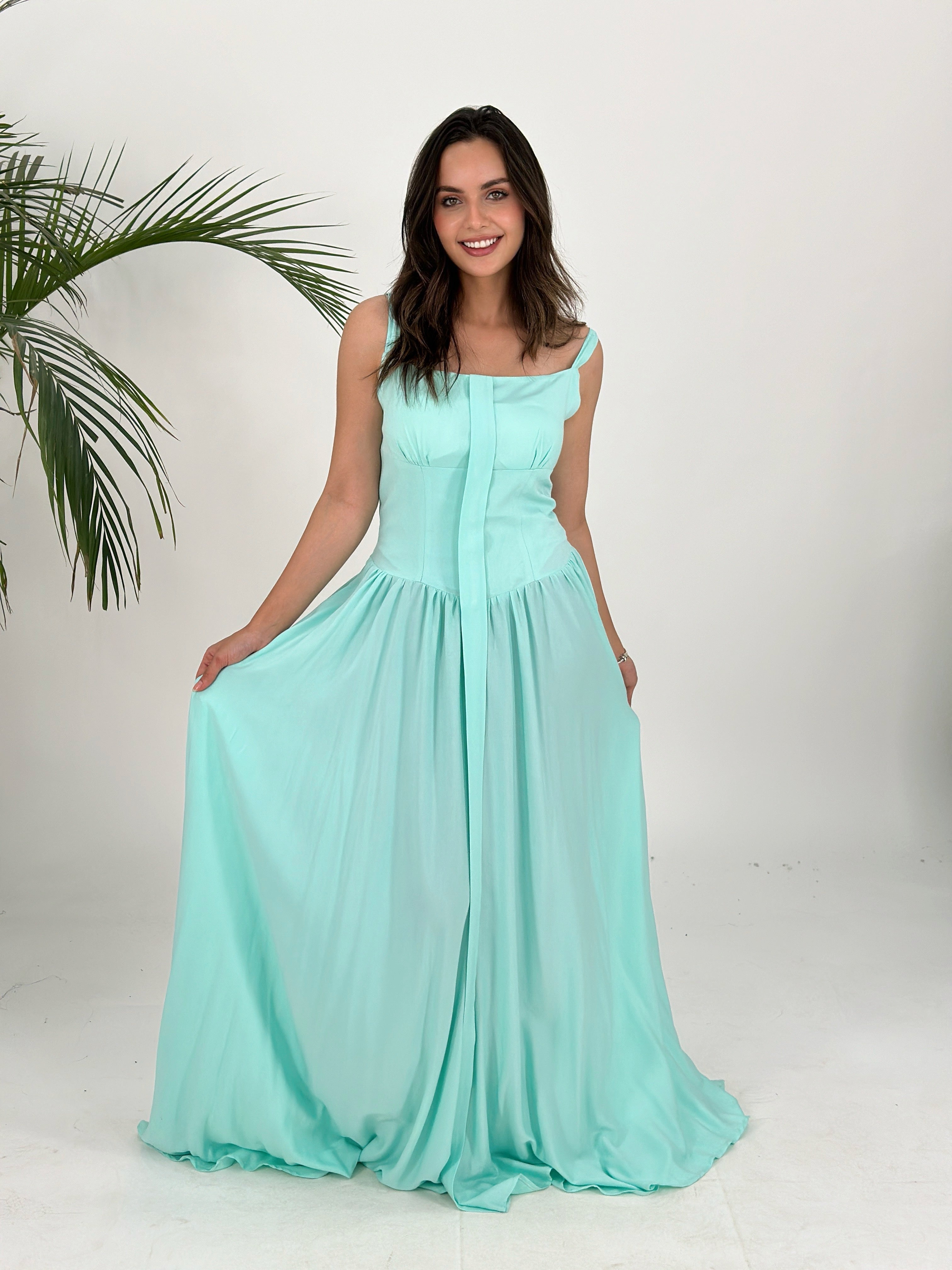 Positano Dress Aqua