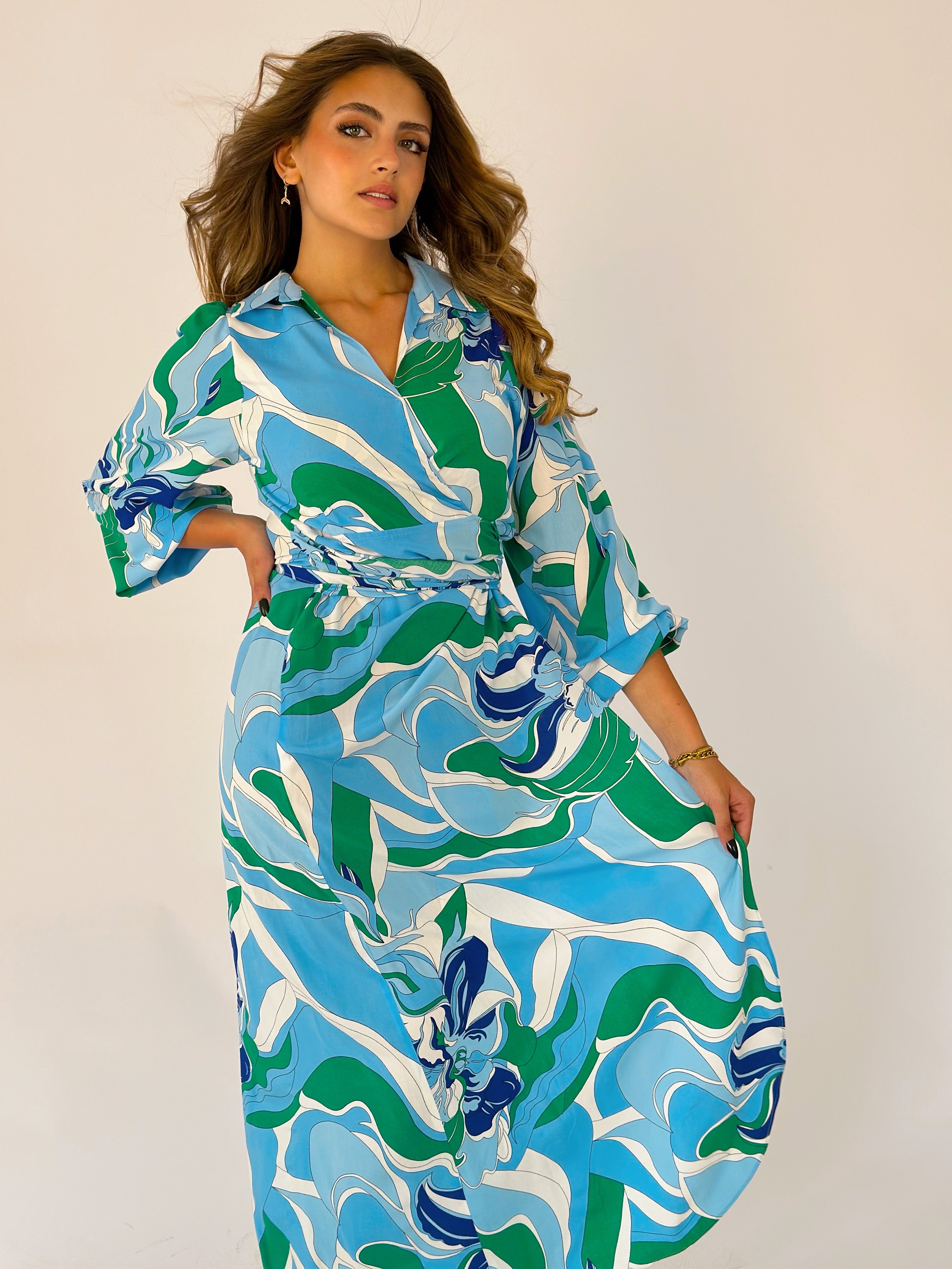 Abstractive Colors Dress