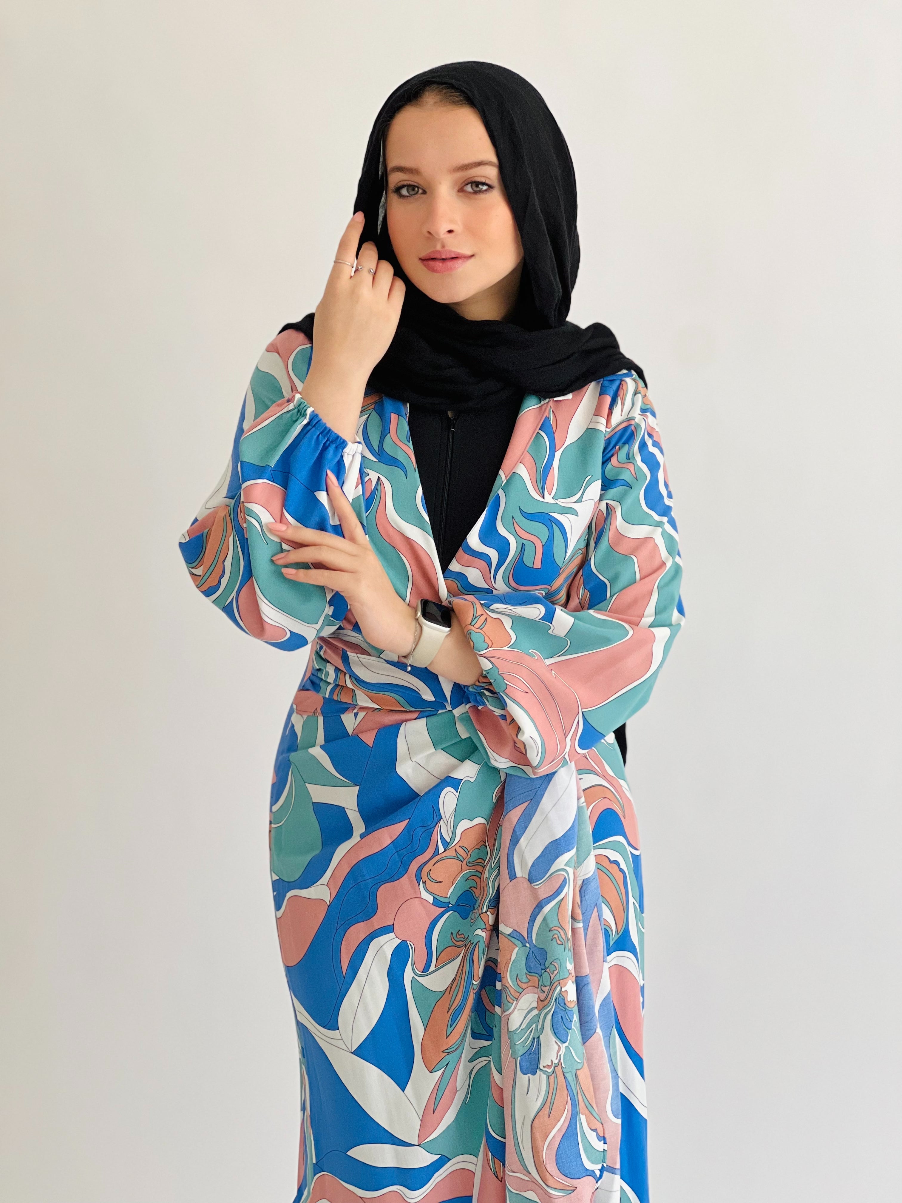 Abstractive Colors Dress