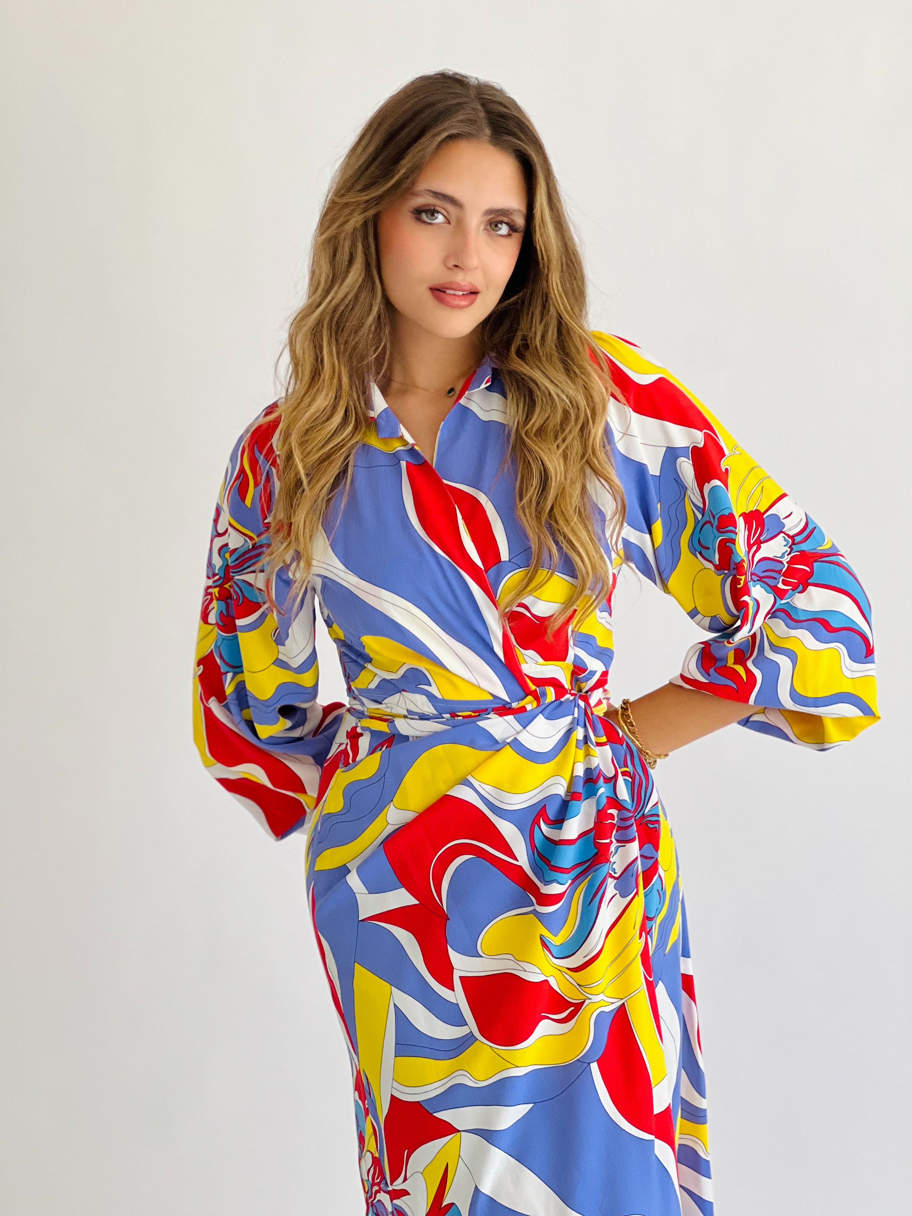 Abstractive Colors Dress