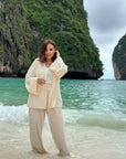 Mesh Tropical Set Shirt
