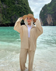 Mesh Tropical Set Shirt