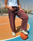 Distressed Balloon Denim