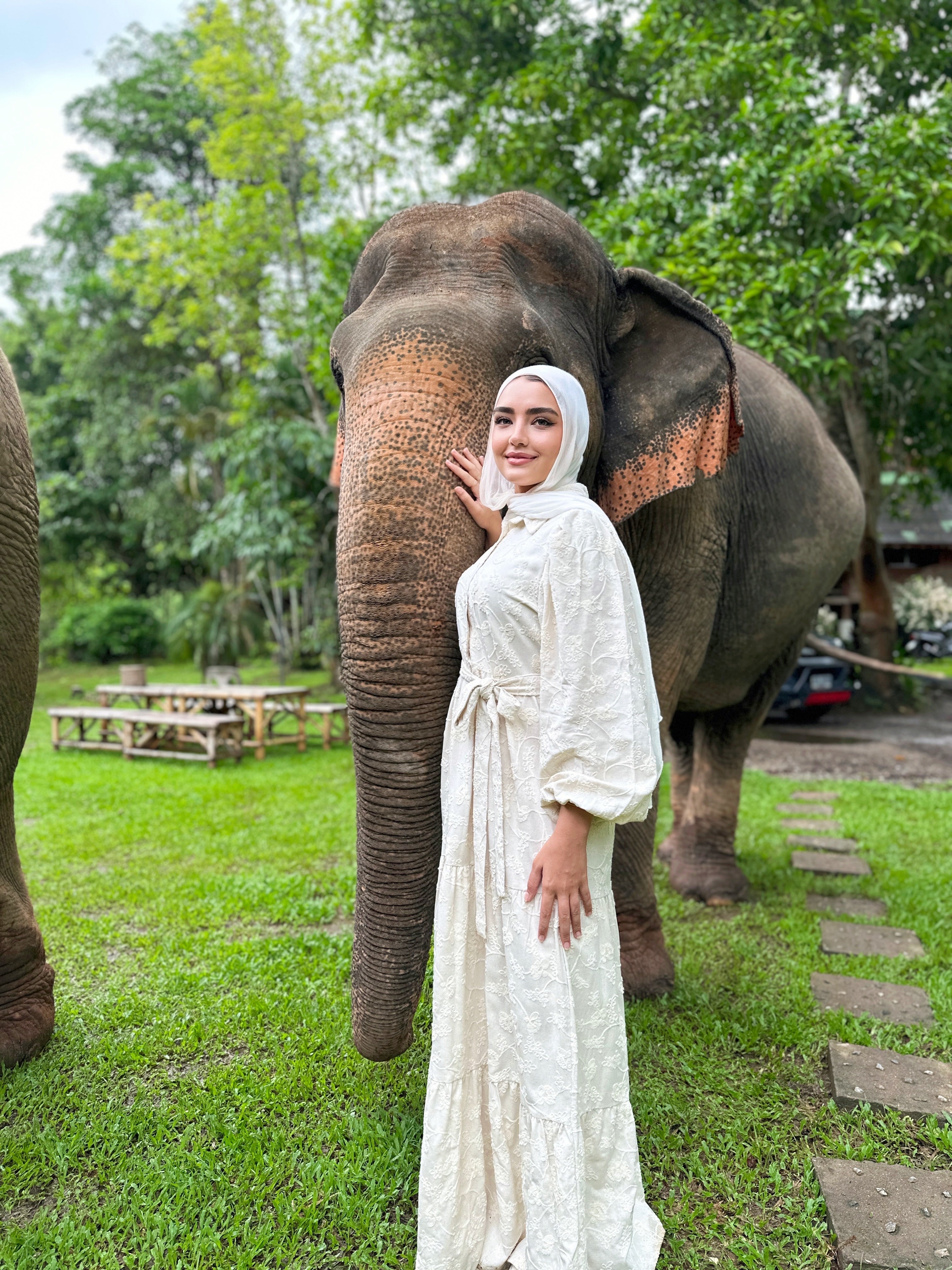 Embroidered Linen Dress
