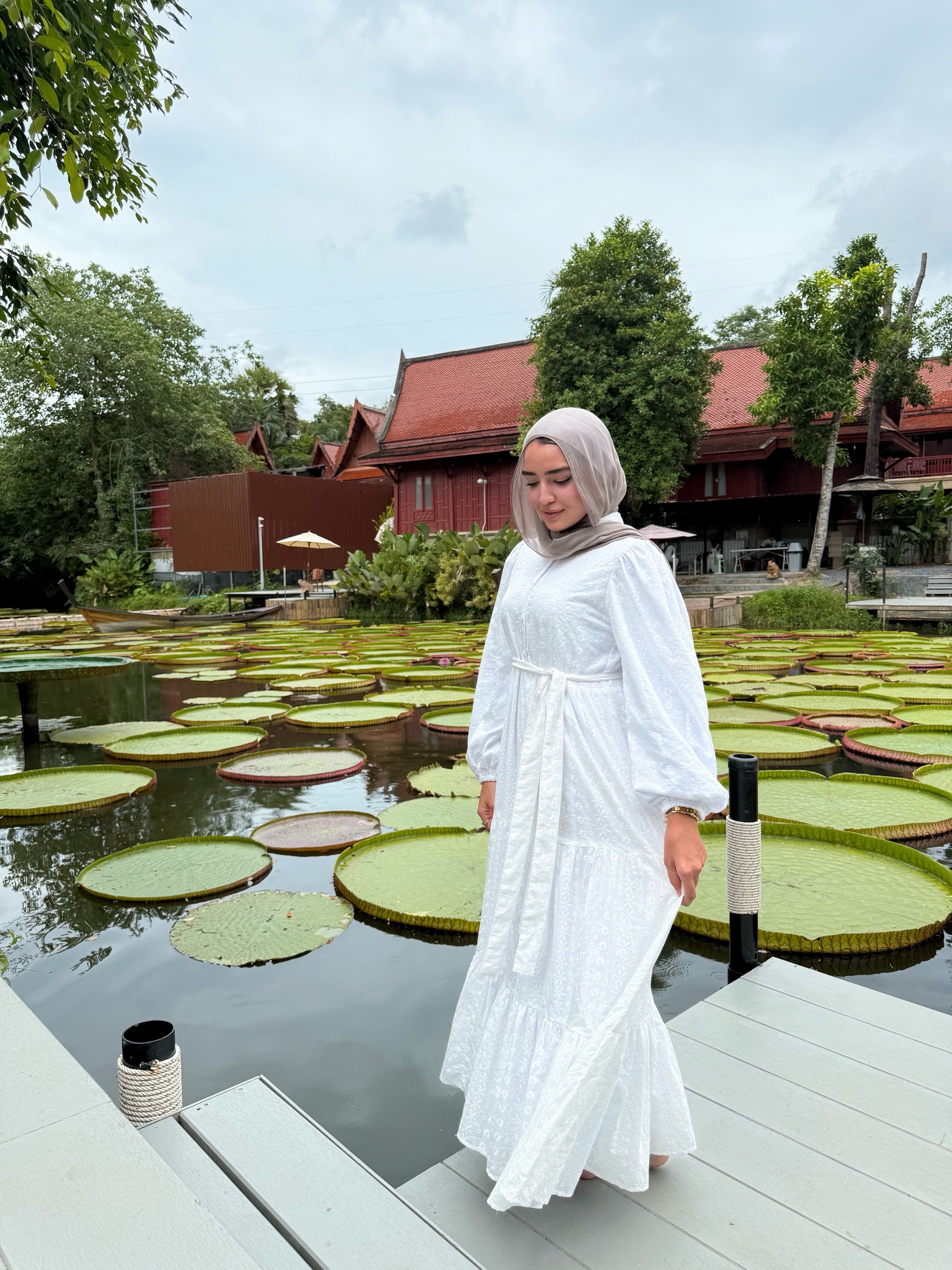 Layered Embroidered Dress