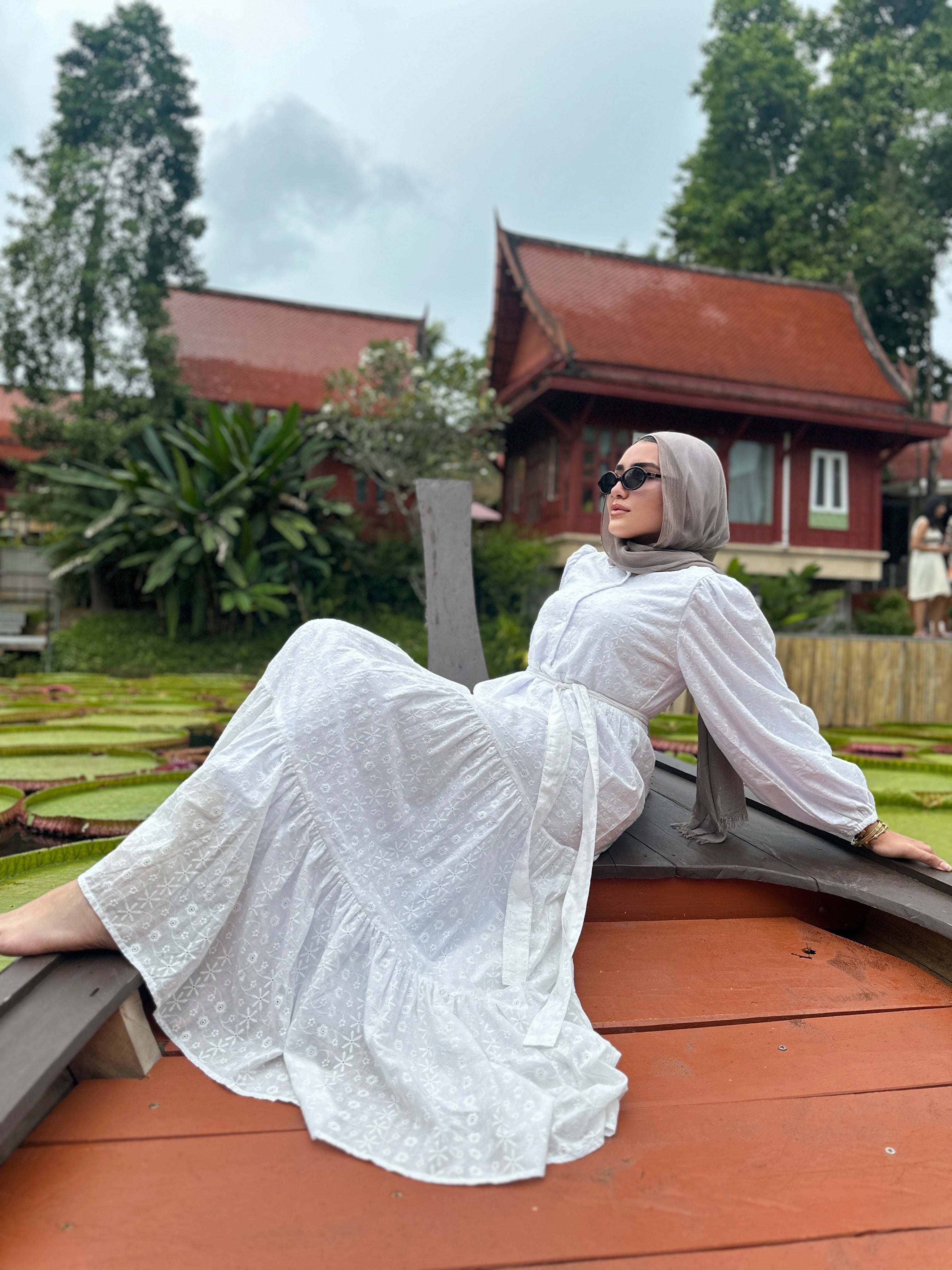 Layered Embroidered Dress