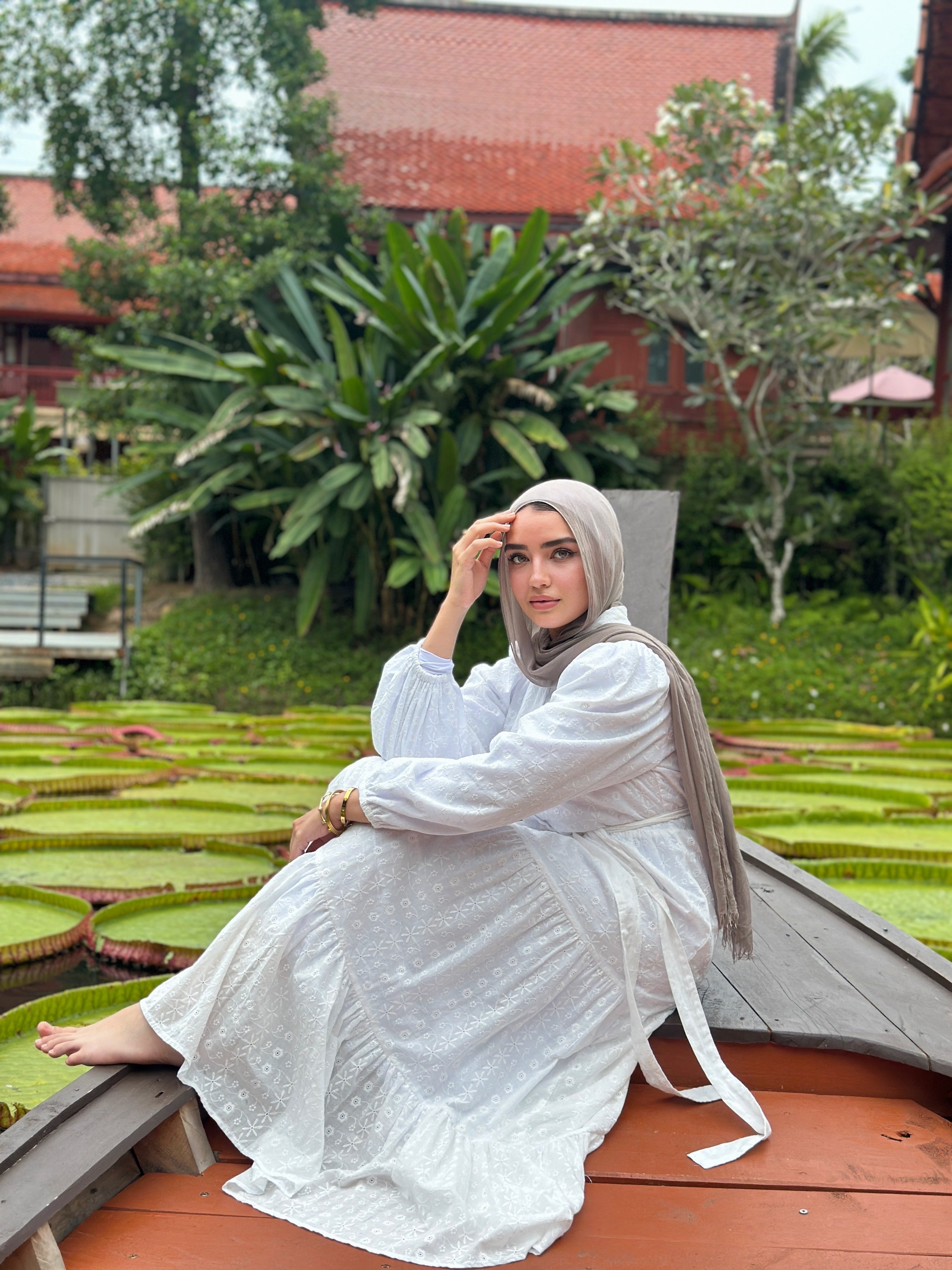 Layered Embroidered Dress