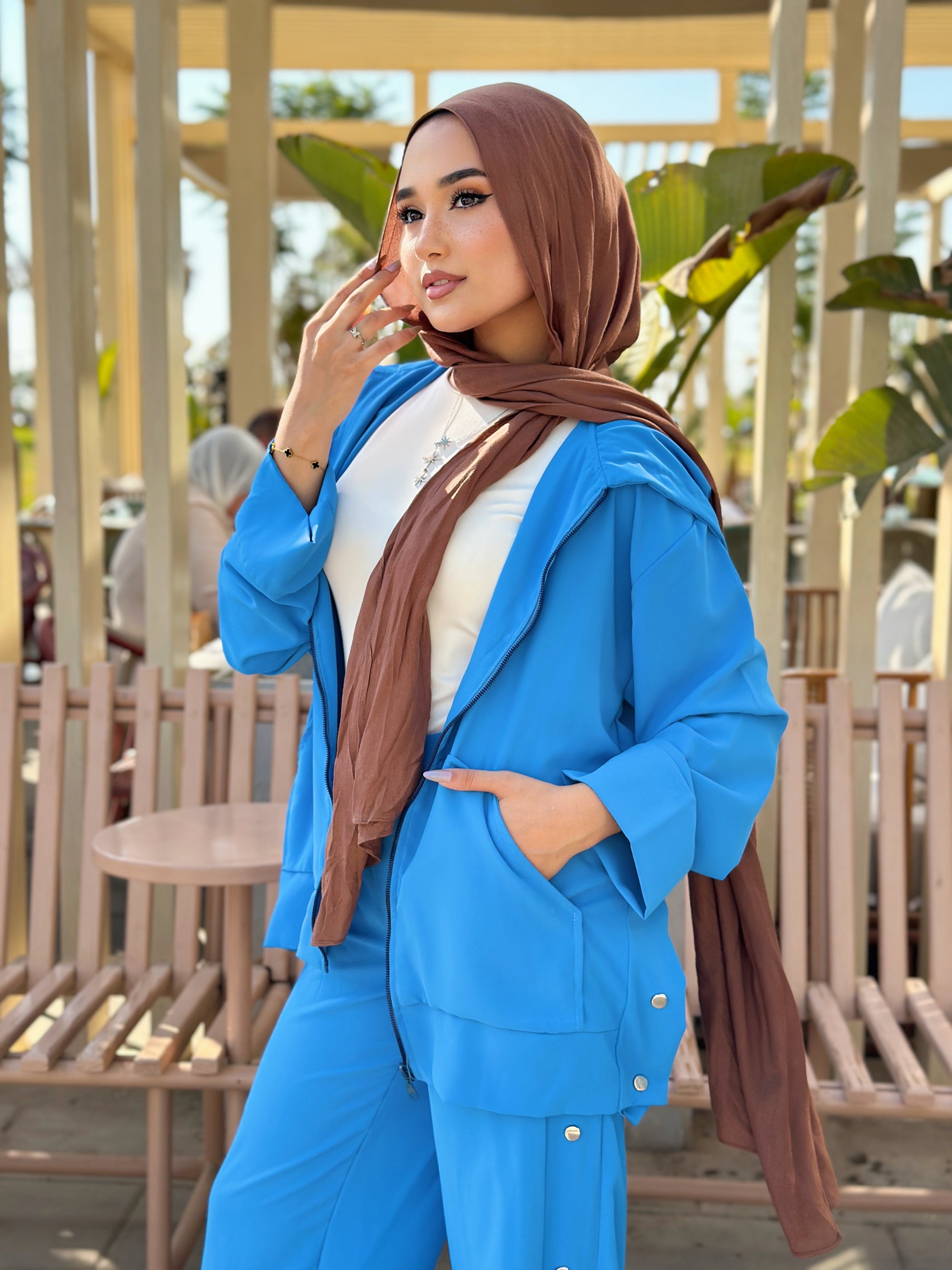 All Buttons Set Sweatshirt Royal Blue