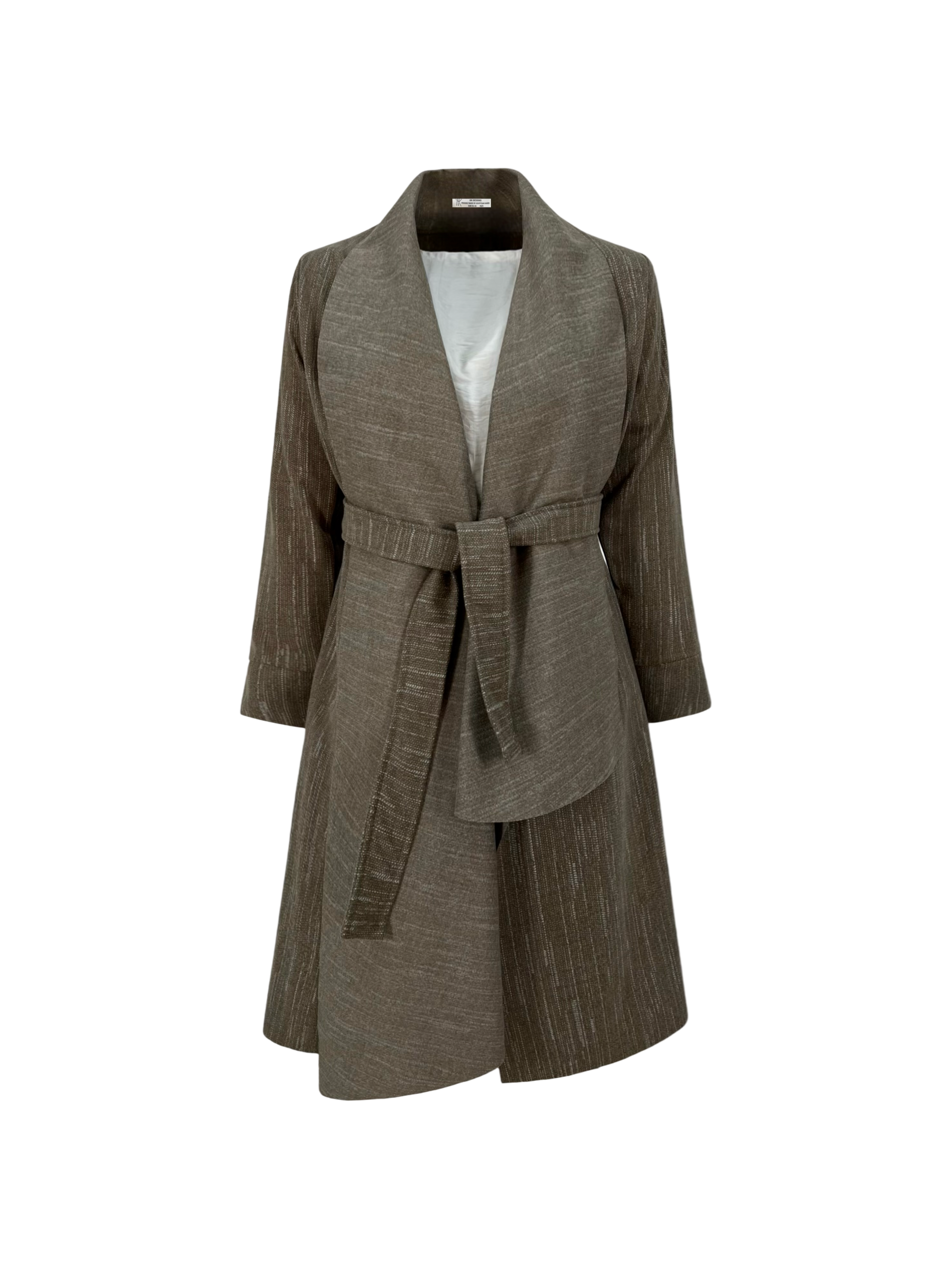 Scratched Foulard Coat