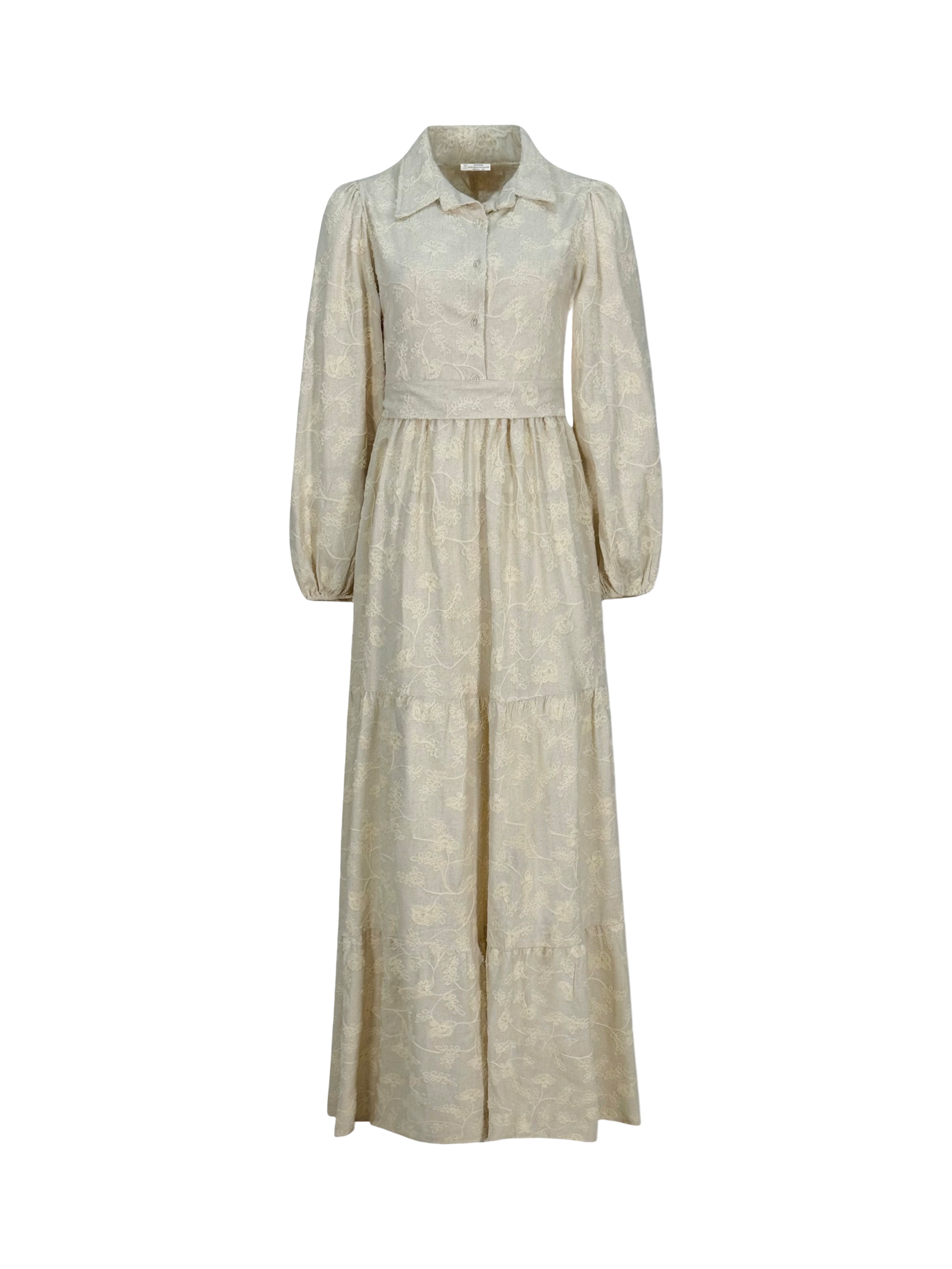 Embroidered Linen Dress