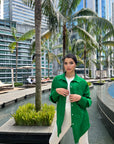 Basic Pocketed Shirt Green