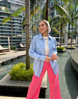 Basic Pocketed Shirt Baby Blue