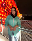 Basic Pocketed Shirt Aqua Blue