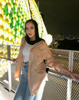 Basic Pocketed Shirt Beige