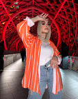 Stripped Shirt Orange
