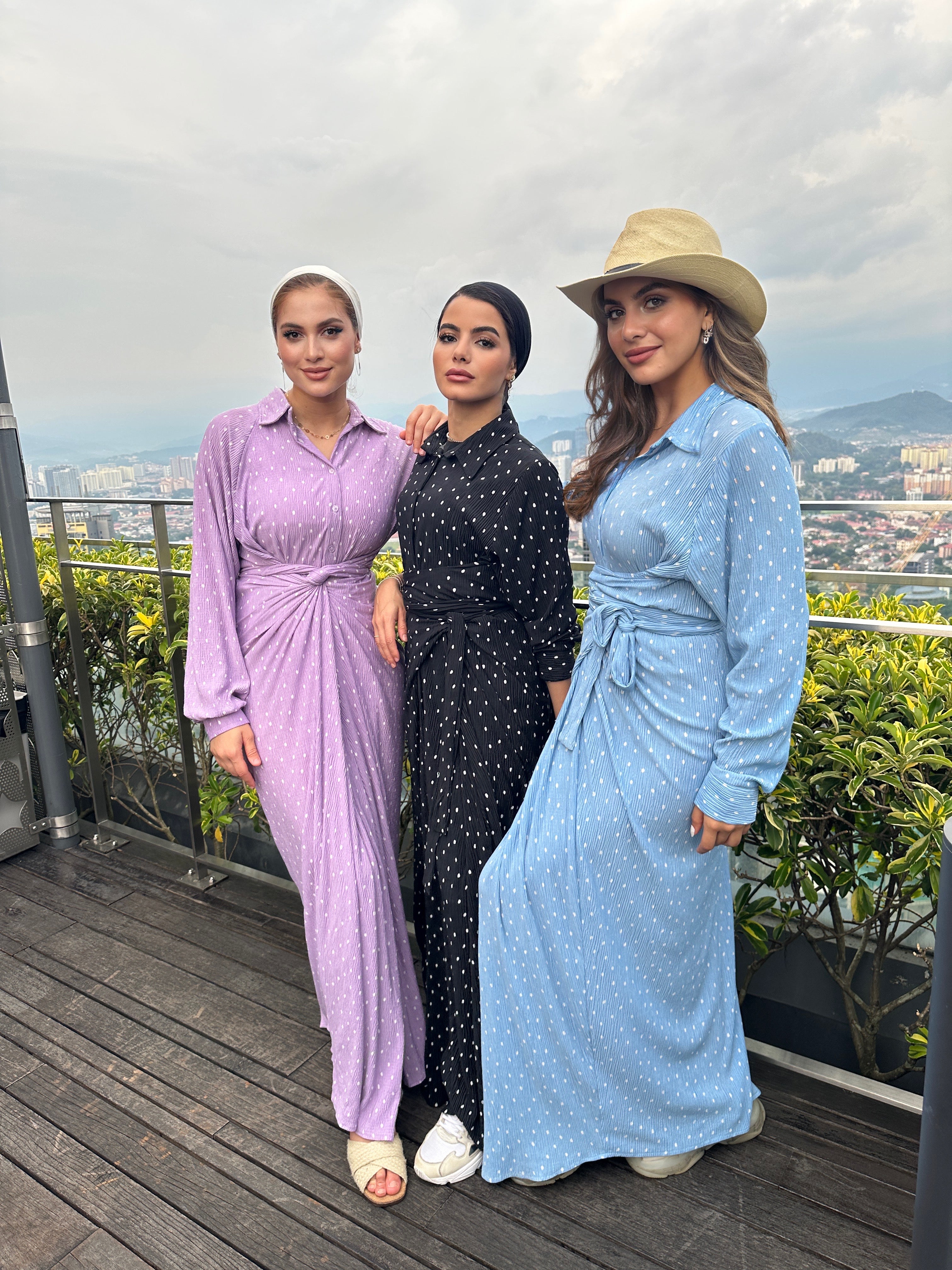 Polka Dots Multi Wrap Dress