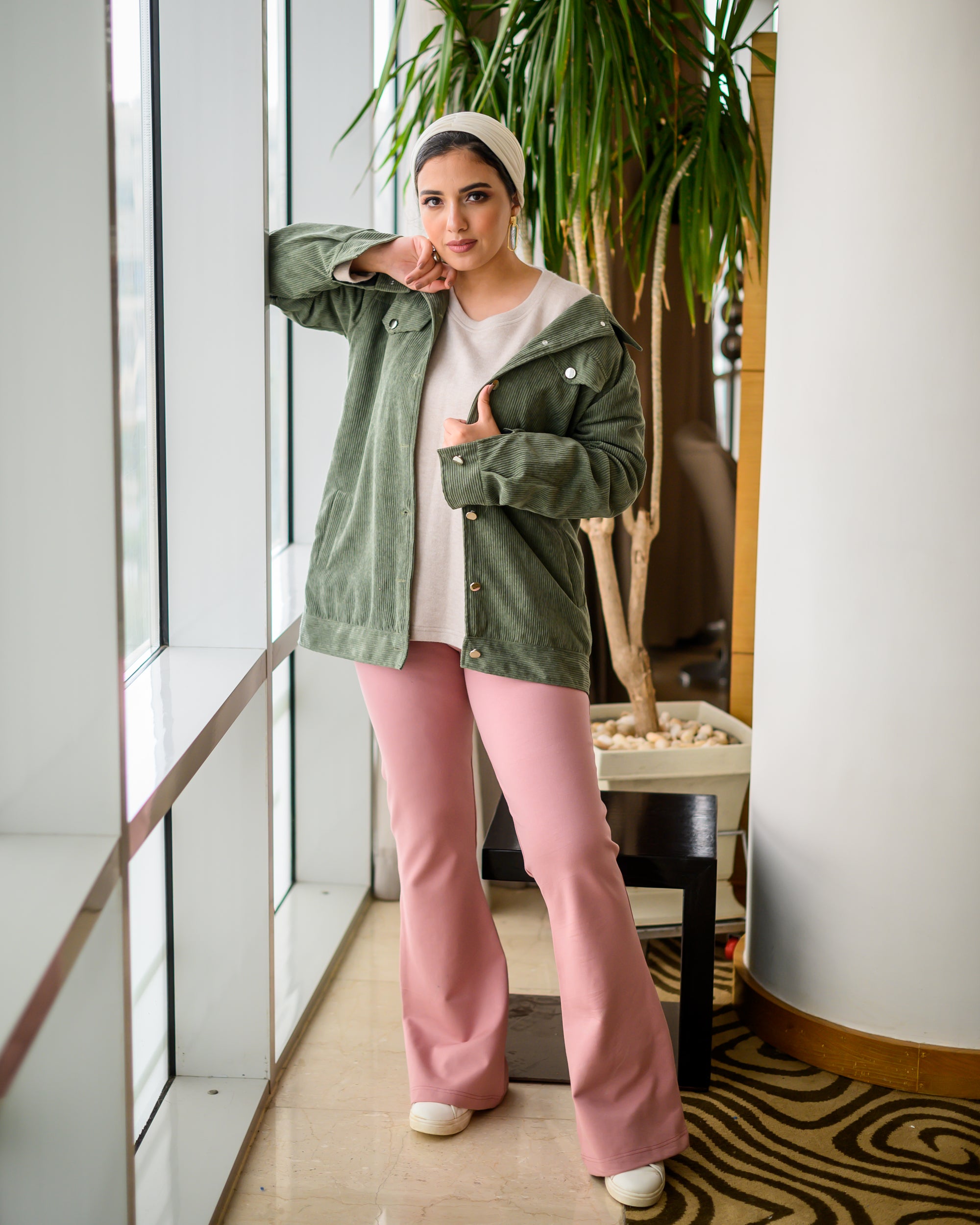 Flare Pants Nude Pink