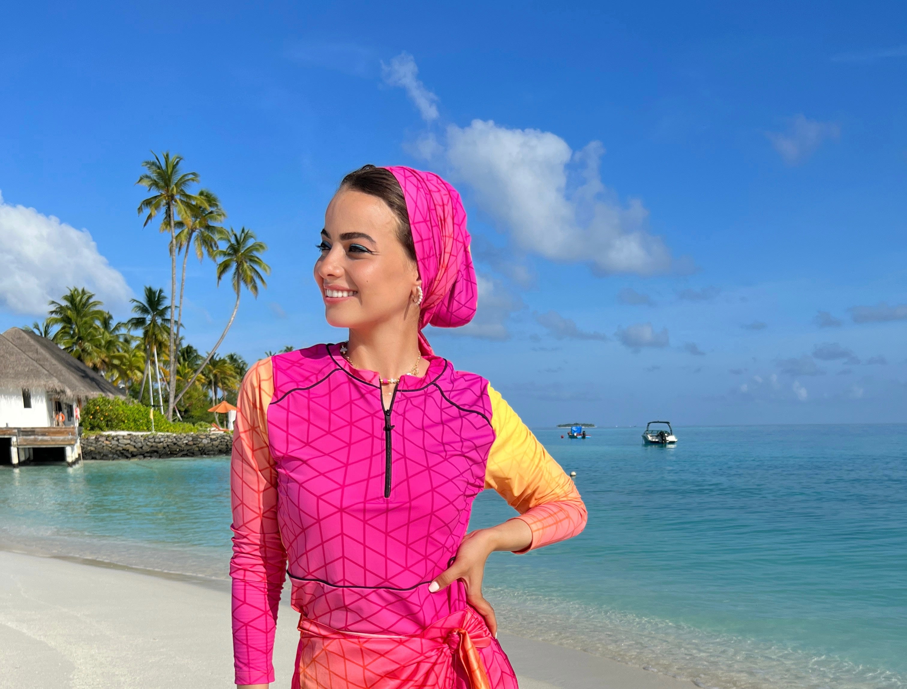 Water-Proof Turban Sunshine Geo