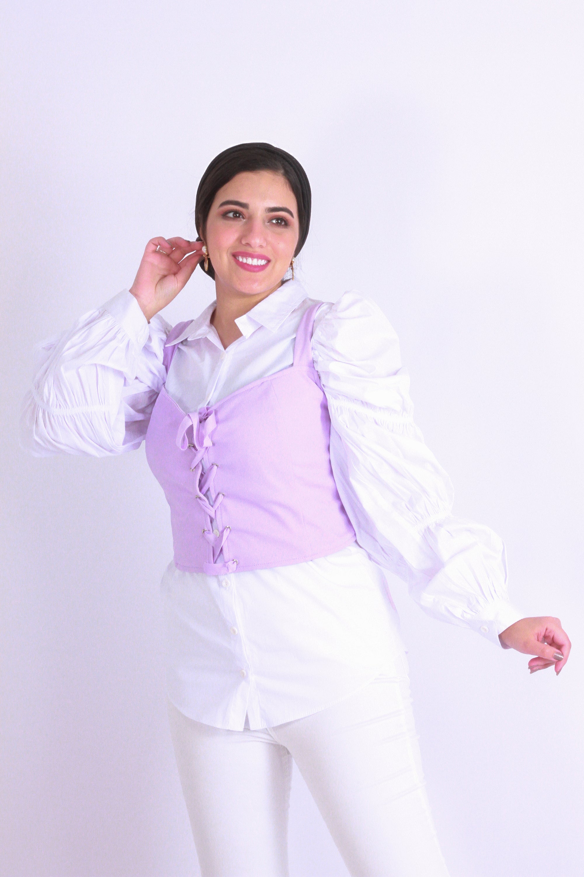 Sweet Cropped Top Lilac