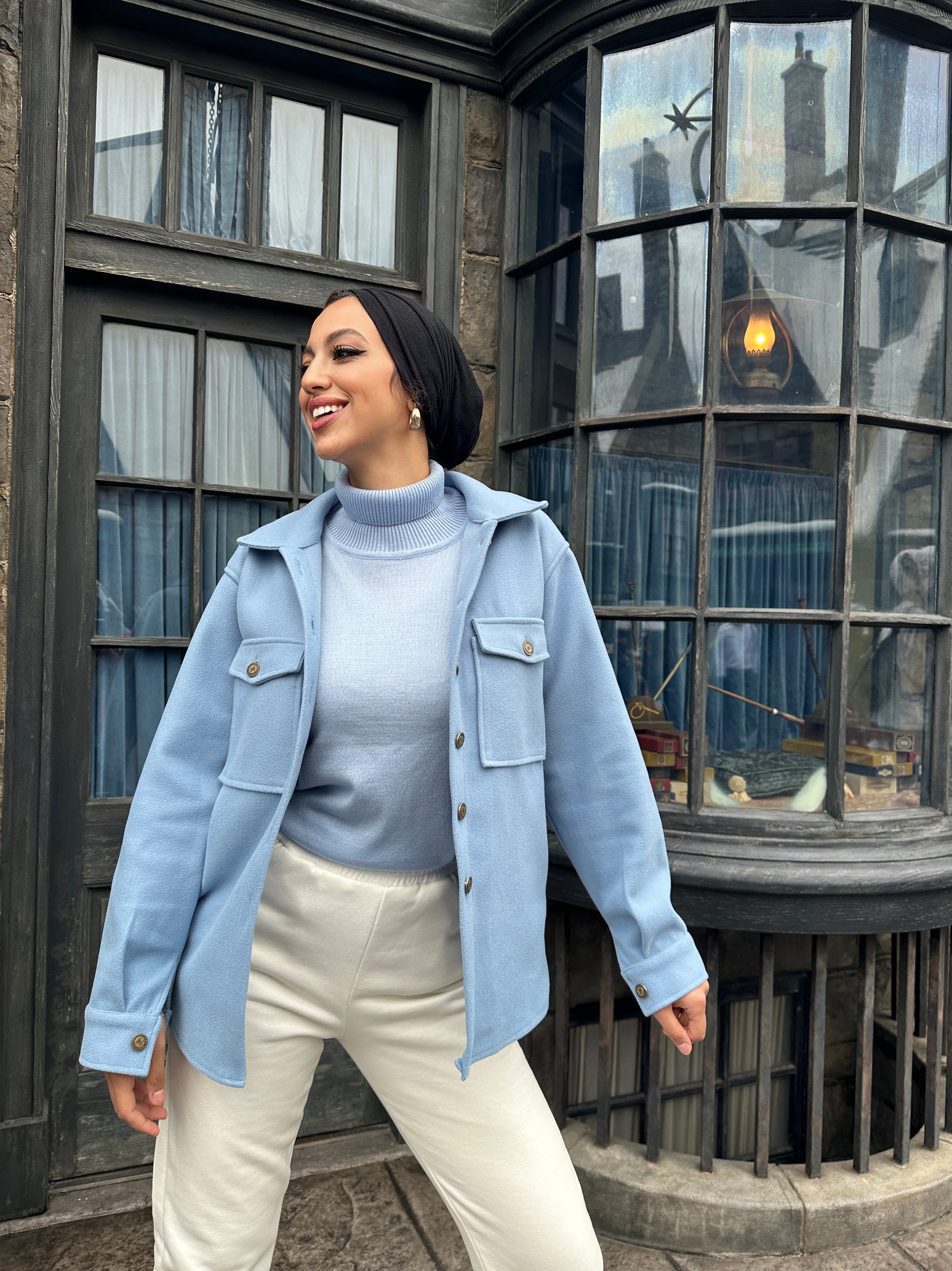 New Turtle Neck Baby Blue