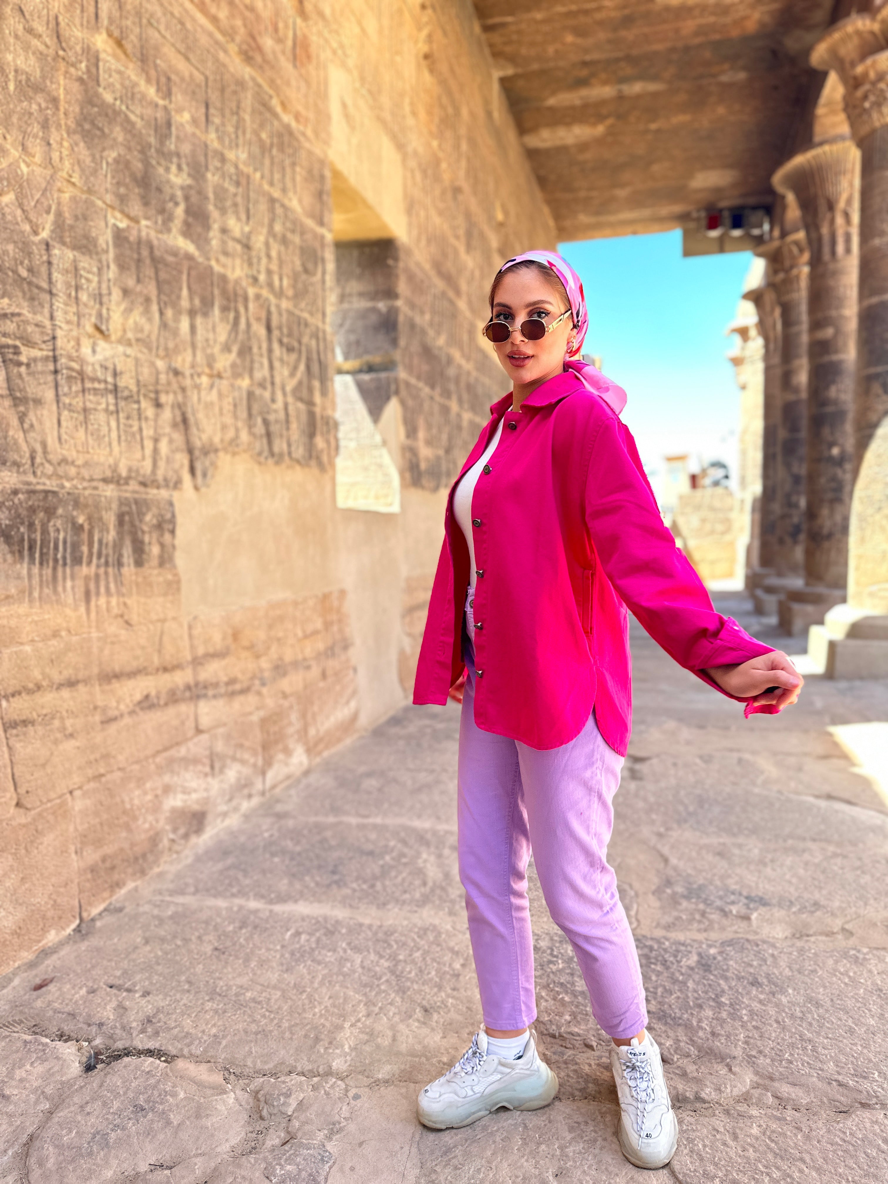 Lavender Lilly Mom Fit Pants