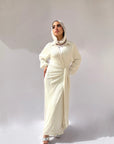 Wrappy Bling White Dress