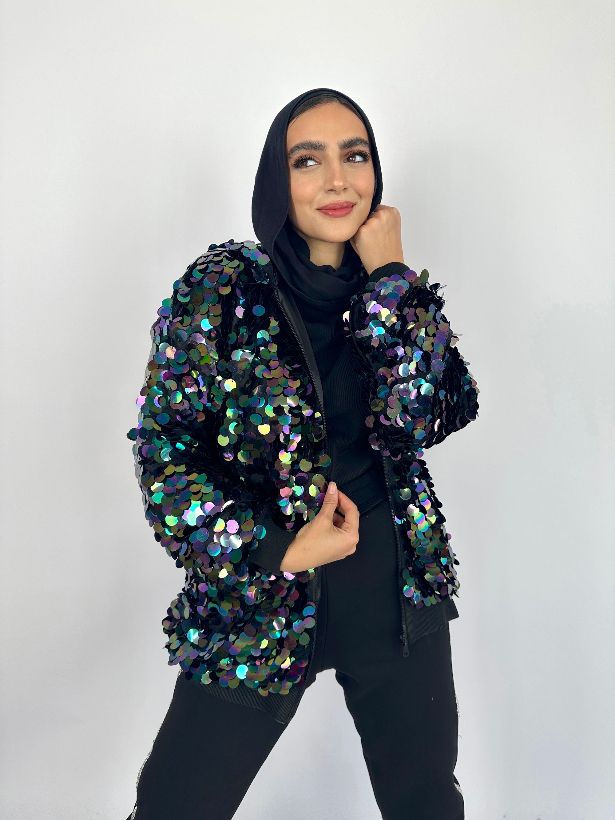 Bling Night Hoodie Hologram