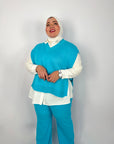 Winter New Wide Pants True Blue
